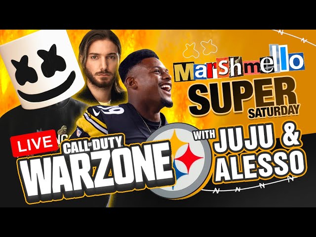Marshmello's Super Saturday  w/ JuJu Smith Schuster + Alesso + Royalize | Call of Duty Warzone LIVE