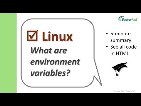 What are Linux environment variables? | Linux Tutorial for Beginners