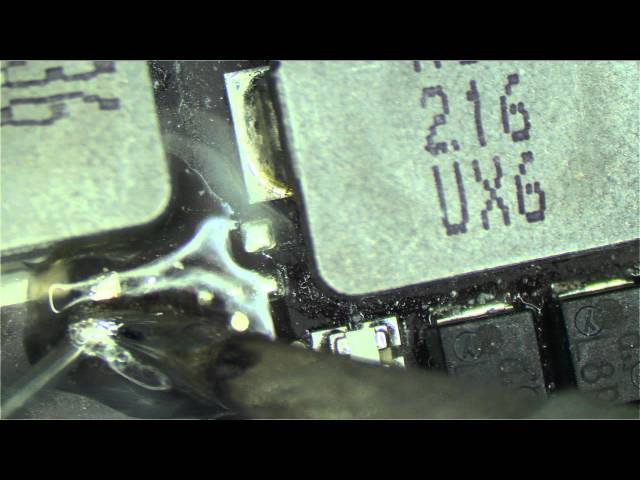 How to detect a short circuit and repair an Apple Macbook logic board