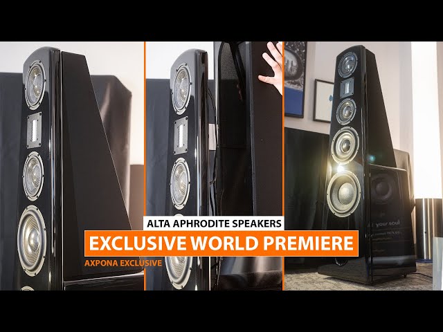 Exclusive LOOK at the NEW Alta Audio Aphrodite High-End Audiophile Speakers for Home! @AXPONA