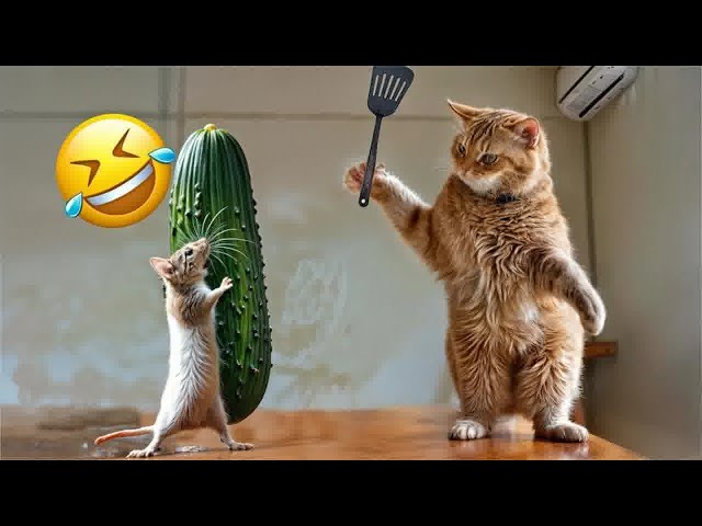 Try Not To Laugh Challenge🤣Funny and Cute CAT Videos Compilation 2024🤣🦮Part 12