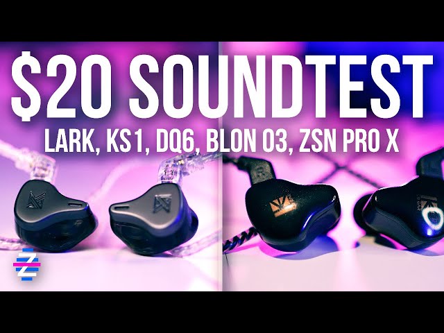 $20 SOUNDTEST SHOOTOUT! - KBear KS1 vs KBear Lark vs KZ ZSN Pro X vs KZ DQ6 vs Blon 03