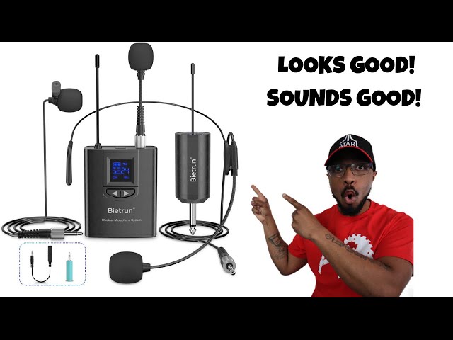 UHF Wireless Lavalier Lapel Microphone System/Headset Mic/Stand Mic, 165ft Range REVIEW!!