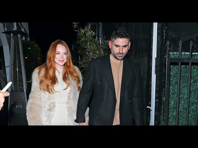Lindsay Lohan And Bader Shammas Are All Smiles While Stepping out for Dinner With Family in LA!