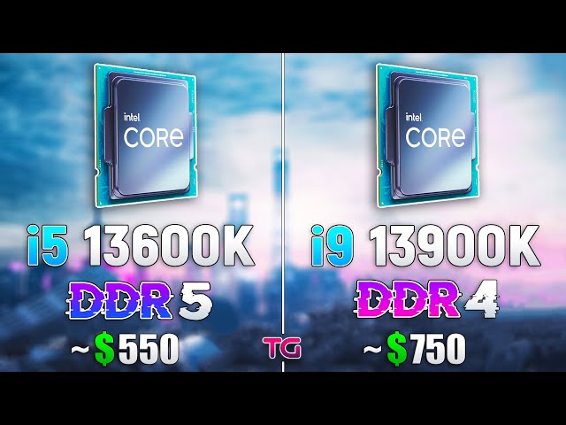 i5 13600K DDR5 vs i9 13900K DDR4 - Which is Better?