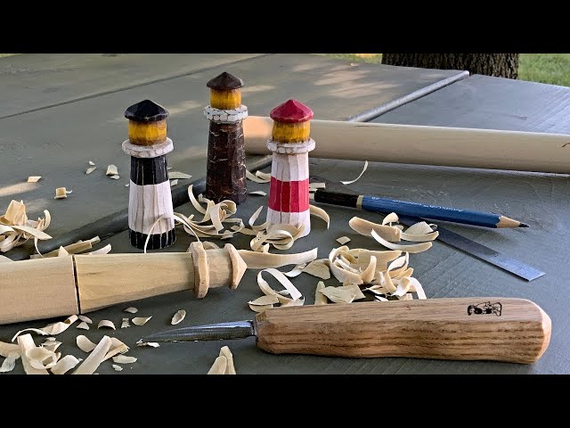 How to Carve a Minimalist Lighthouse From Hardware Store Dowel or Stick