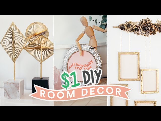 DIY DOLLAR STORE ROOM DECOR - $1 Aesthetic + Super Easy // Lone Fox