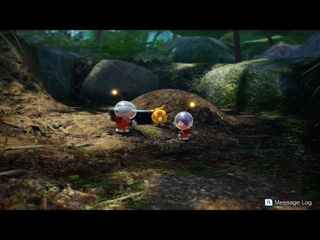 Pikmin 4 Demo | Oatchi digging up hole to underground caves