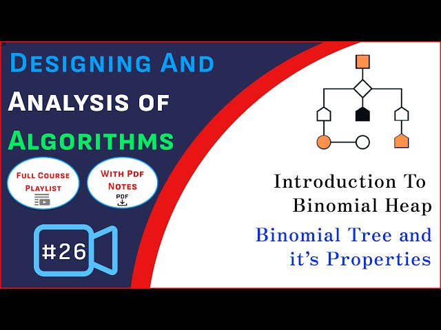 Binomial Heap And Binomial Tree | Properties of the binomial tree with examples | DAA