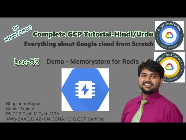 Memorystore for redis demo-hindi/urdu | What is memorystore | what is redis | GCP-ACE | GCP-PCA