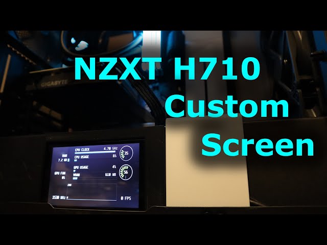 Custom NZXT H710 LCD Sensor Panel!!!
