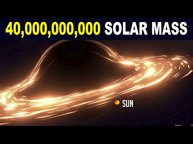 Monster Black Hole With Mass of 40,000,000,000 Suns