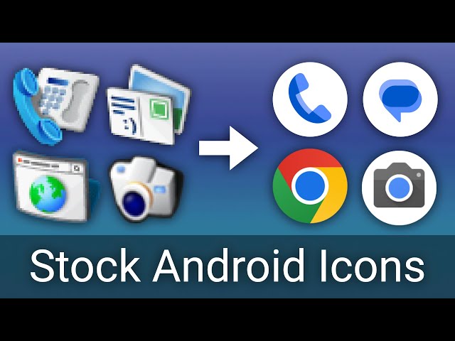 Stock Android Icon Evolution (2008 - present)