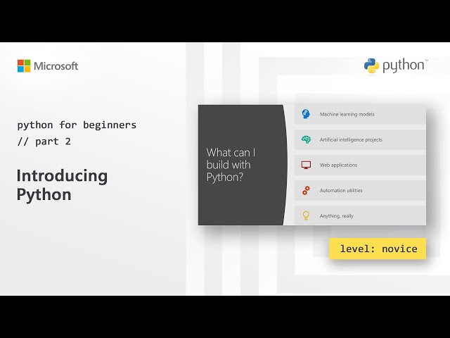 Introducing Python | Python for Beginners [2 of 44]
