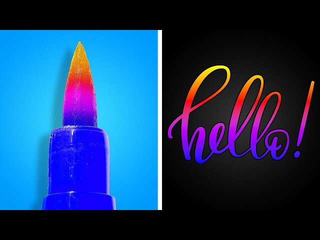 COOL DRAWING TIPS AND SCHOOL HACKS || Brilliant DIY School Supplies And Crafts