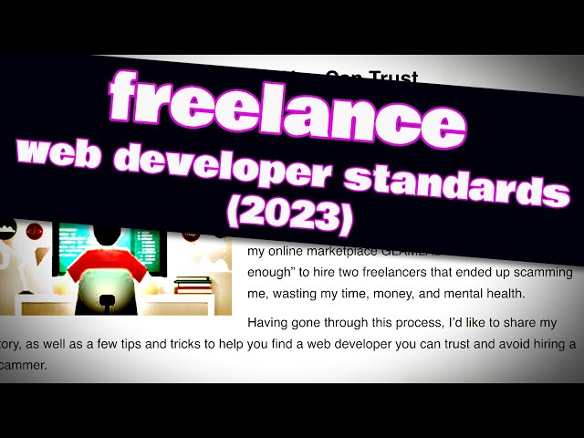 Freelance web developer skillset for 2023 (VERY VERY VERY EASY)