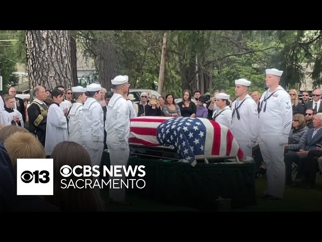 Moments from funeral for Grass Valley's Lou Conter, last living USS Arizona survivor