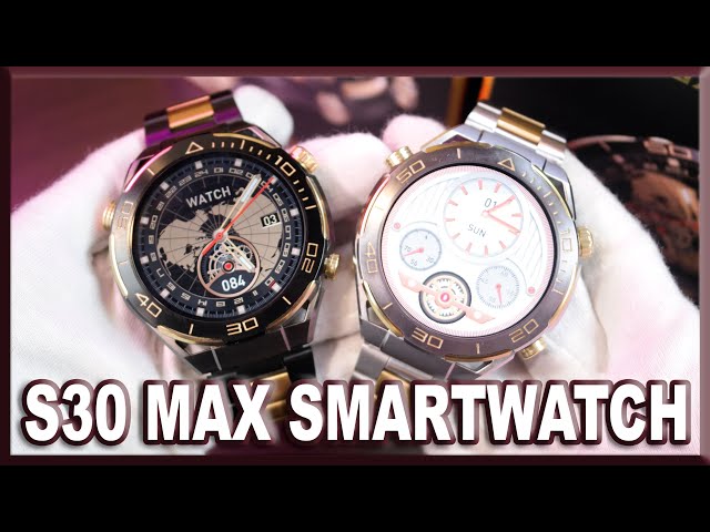 Unboxing S30 Max Smartwatch | Huawei Watch Ultimate CLONE | Gesture Control, 4GB ROM, TWS Earbuds! 🔥