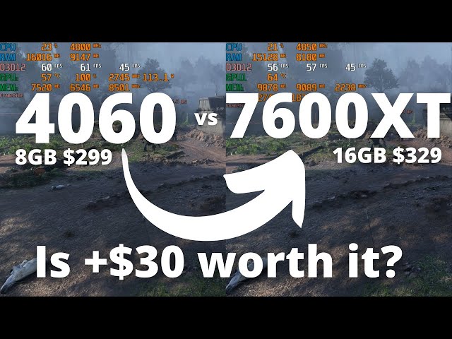Best $300 GPU in 2024? RTX 4060 vs RX 7600 XT: The Ultimate Comparison!
