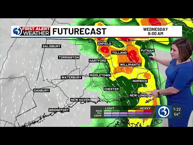 FORECAST: Unsettled weather returns for Wednesday
