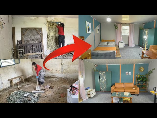 The girl renovate the old dilapidated house into a beautiful house  part 2