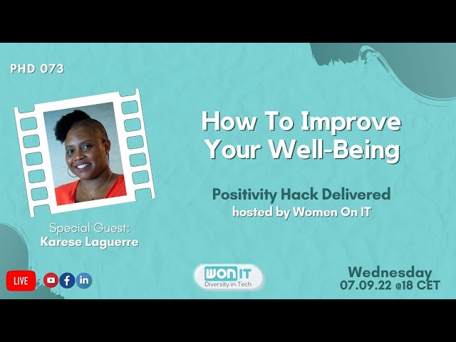 How To Improve Your Well-Being | Karese Laguerre