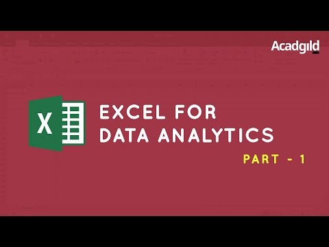 Excel Tutorials for Data Analytics