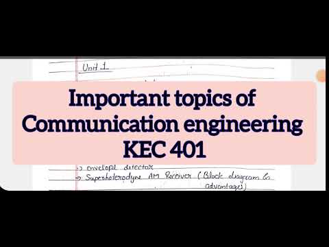 communication engineering KEC-401