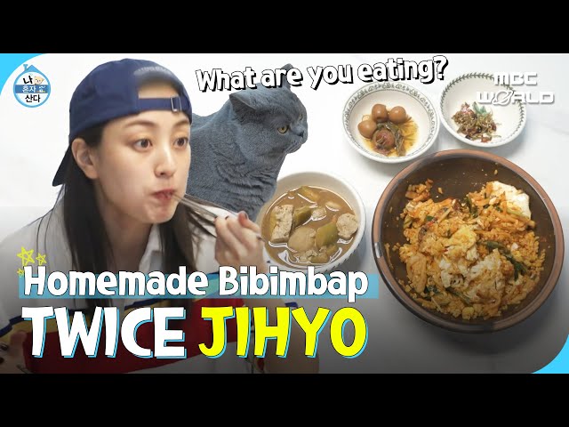[ENG/JPN] JIHYO making bibimbap with mom's homemade side dishes #JIHYO #TWICE
