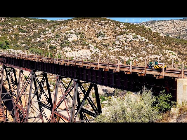 50 mile Rail Cart Ride on Carrizo Gorge RR. close to the MEX. international border fence.