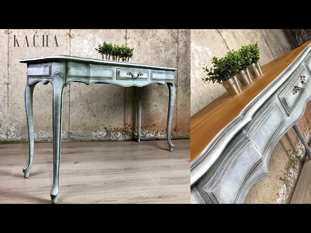 French Provincial Console Table Makeover w Chalk Paint