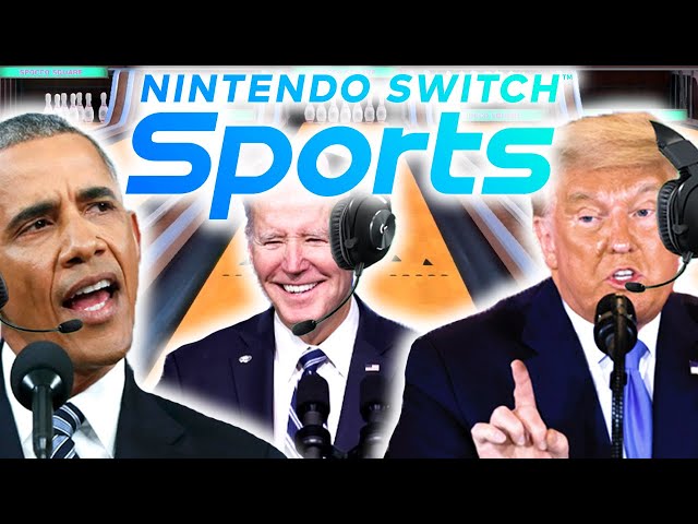 US Presidents Play Nintendo Switch Sports Bowling