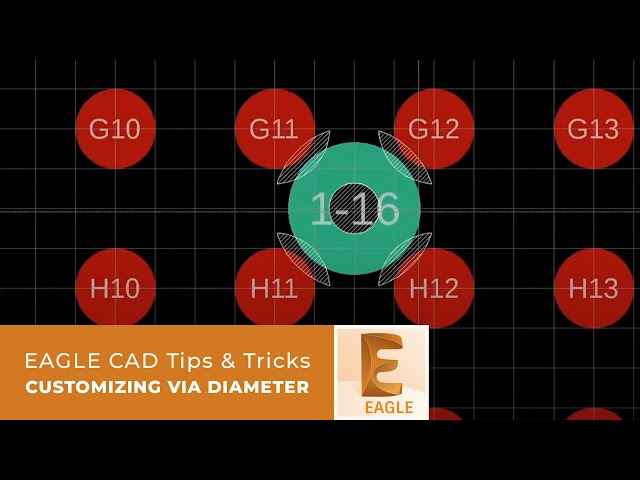 Eagle CAD Tips & Tricks: Customizing Via Diameter