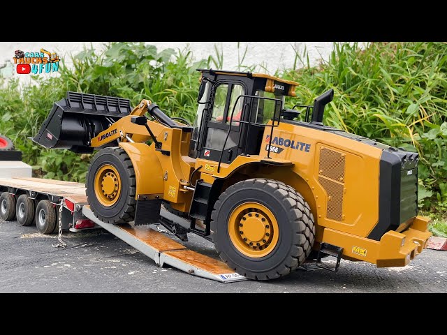 KABOLITE K966 100S 1/16 RC Hydraulic Loader Working in Rc Construction Site | Cars Trucks 4 Fun
