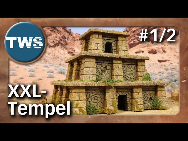Tutorial: BIG mystic temple - Part 1: the construction (tabletop terrain, fantasy, XPS foam, TWS)