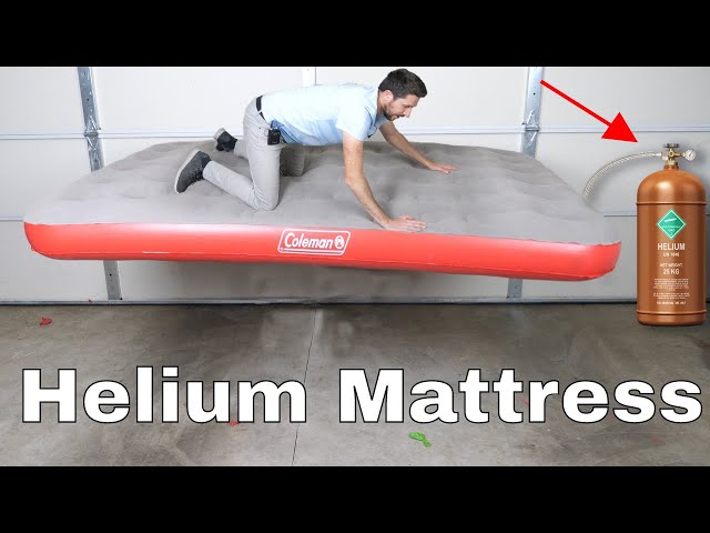 Filling an Air Mattress With Helium to See if I Can Float!