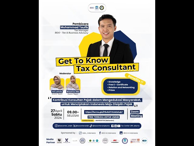 Get to Know Tax Consultant - BDO Indonesia