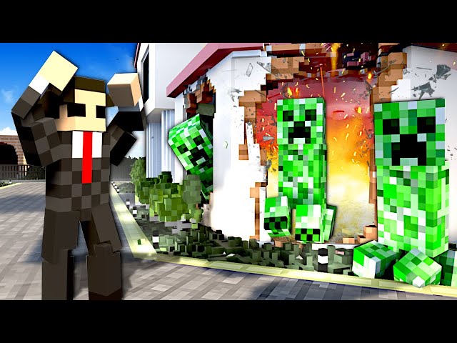 MINECRAFT CREEPERS DESTROYED MY MANSION! (Teardown)