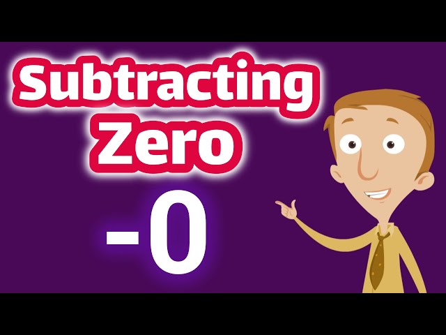 Subtracting Zero | First Grade and Kindergarten Subtraction Math Lessons
