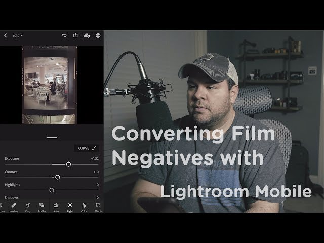 Converting Film Negatives with Lightroom Mobile