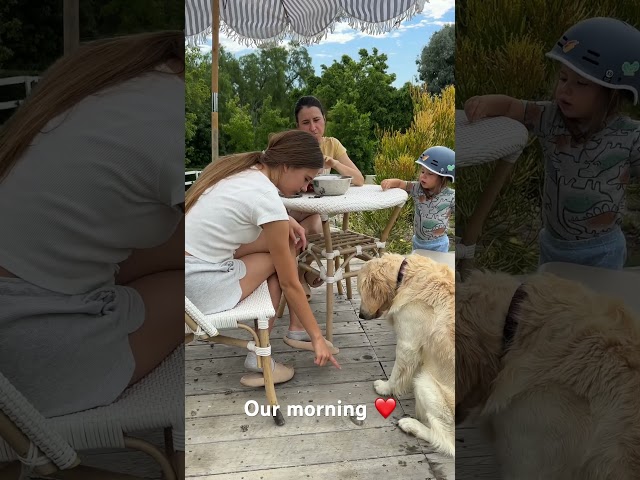Karolina protsenko is training her dog to be patient ❤️ #family #dog #pet #karolinaprotsenko