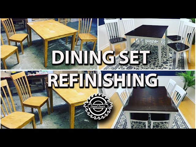Kitchen Table Refinishing. 4-Steps DIY
