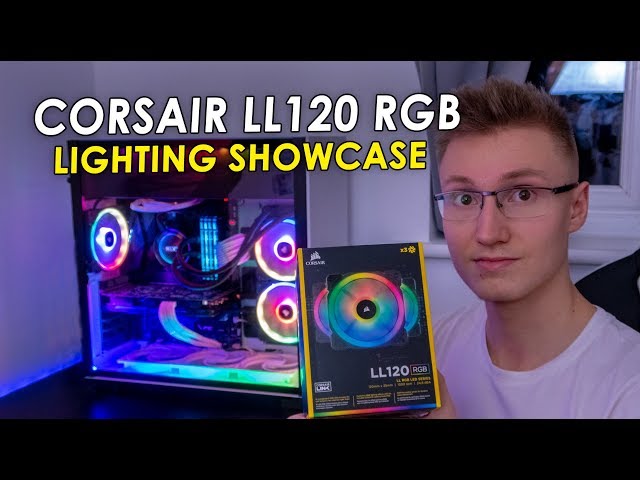 Corsair LL120 RGB Lighting Showcase + Thermal Performance (Before & After)