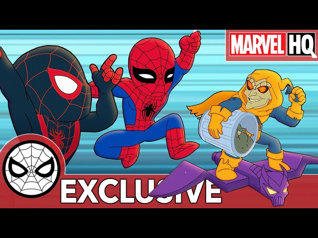 Spidey & Miles Save the City From Trash | Marvel Super Hero Adventures - Sticky Rain | SHORT