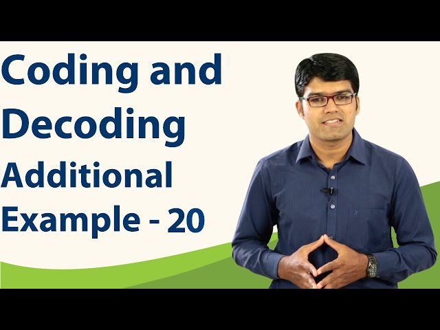 Coding and Decoding | Additional Example - 20 | Reasoning Ability | TalentSprint Aptitude Prep