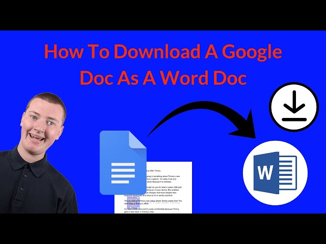 How To Download A Google Doc As A Word Doc