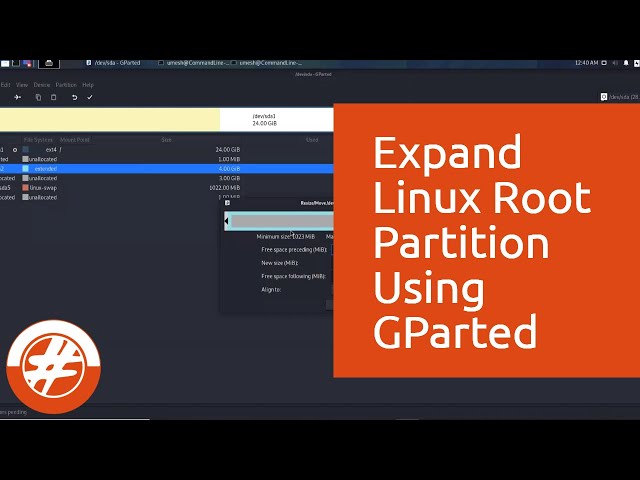003 - How To Expand A Root Partition In Linux | Extend The Disk Space In A VirtualBox