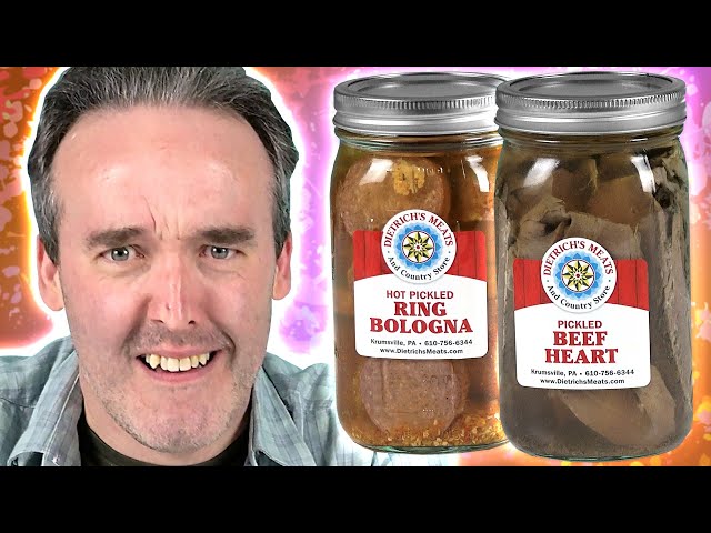 Irish People Try Even More Weird Pickled Foods (Pickled Bologna, Pickled Beef Heart)