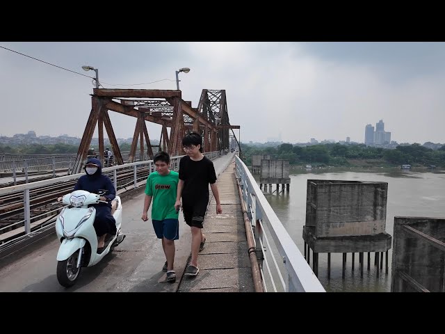 Walking Vietnam's Most Historic & Scary Long Biên Bridge