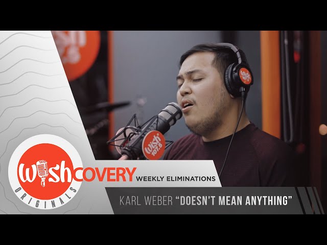Karl Weber performs "Doesn't Mean Anything" LIVE on Wish 107.5 Bus